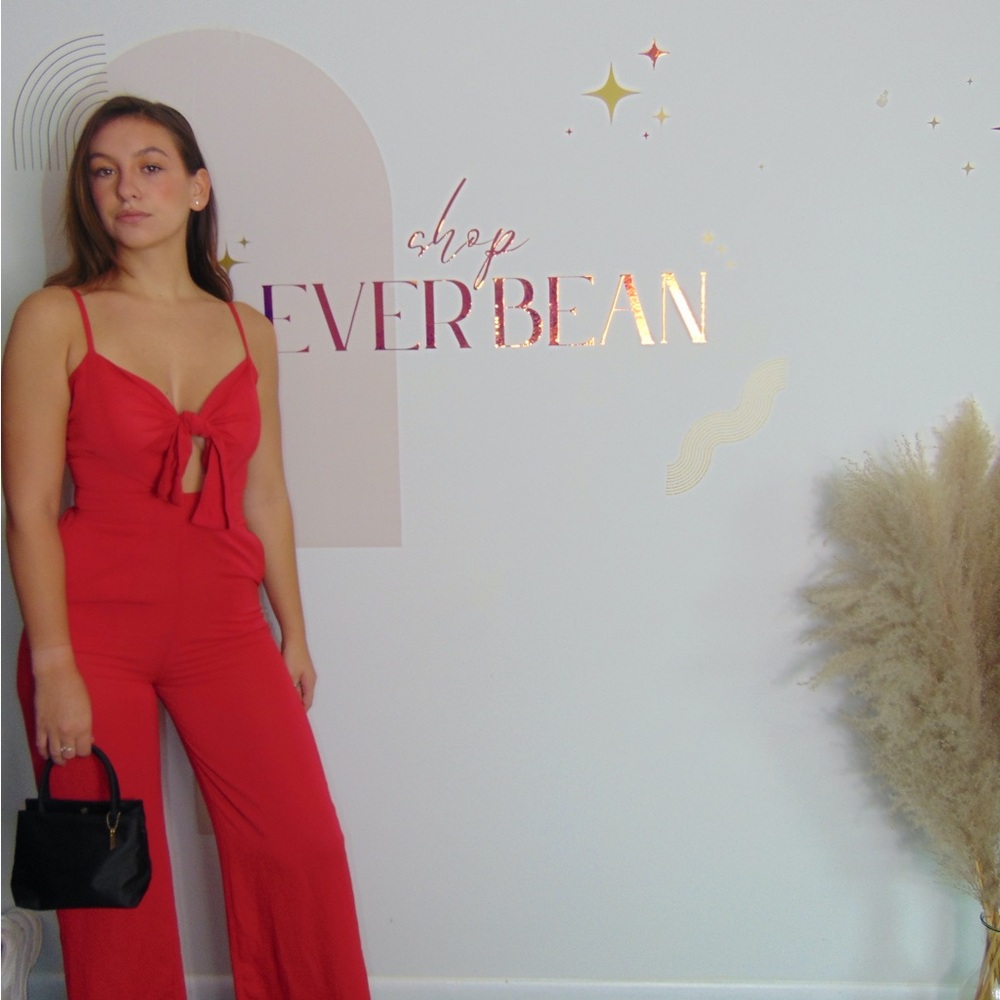 Romeo + Juliet Couture Red Jumpsuit